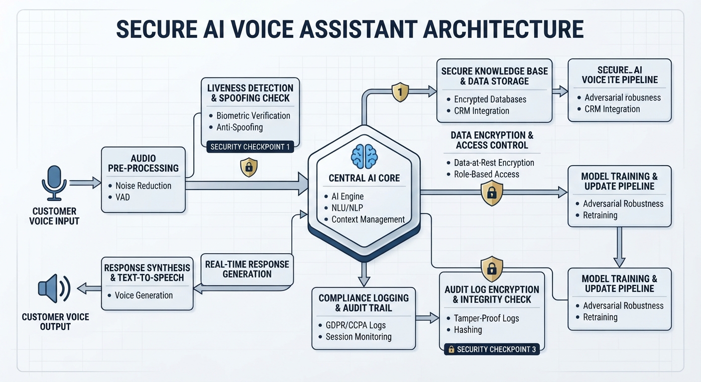 How to choose an AI voice assistant for 24/7 customer support without compromising data security?