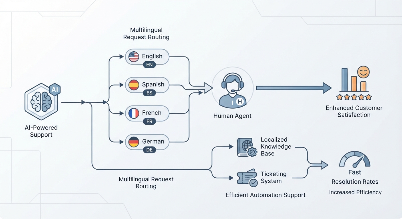 How can businesses effectively implement and manage multilingual customer support?